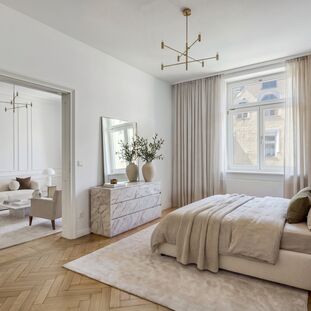 Bedroom (virtually furnished)