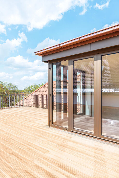 Atemberaubende Dachterrasse