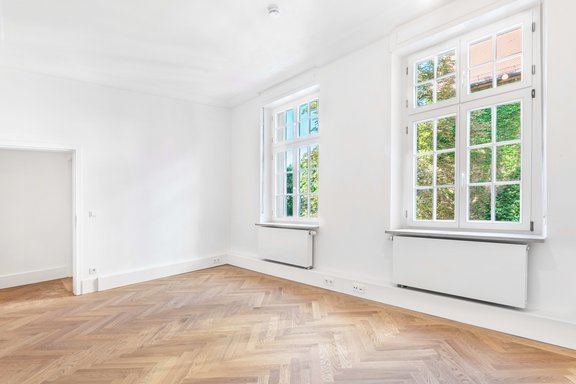 Schlafzimmer mit Hofblick