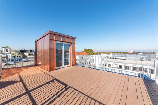 Roof terrace with panoramic view