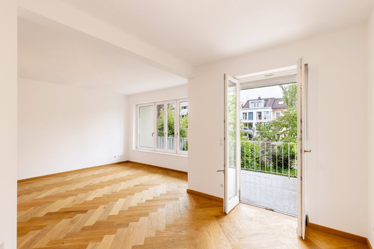 Balkon mit Westausrichtung