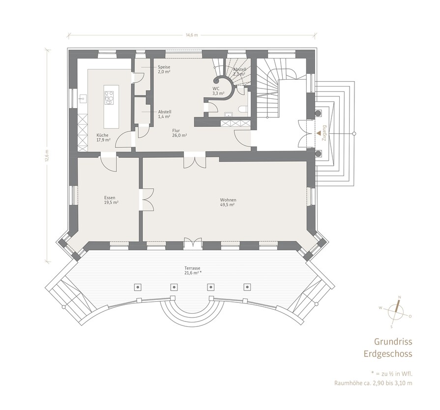 Grundriss Hochparterre