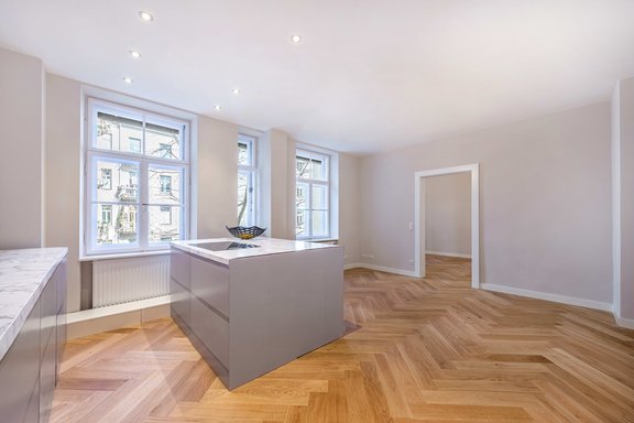 Livingbereich mit Küchenblock