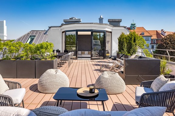 Großzügige Dachterrasse