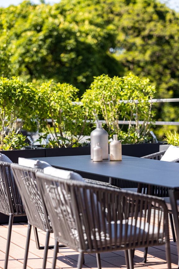 Elegantes Rooftop-Dining