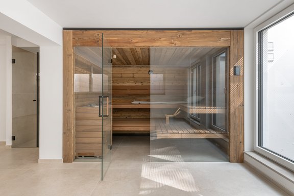 Bio-Sauna in der Erdgeschosswohnung