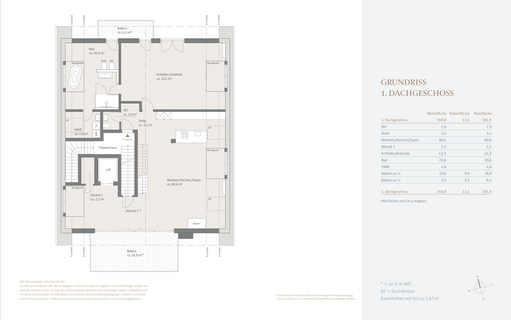 Grundriss 1. Dachgeschoss