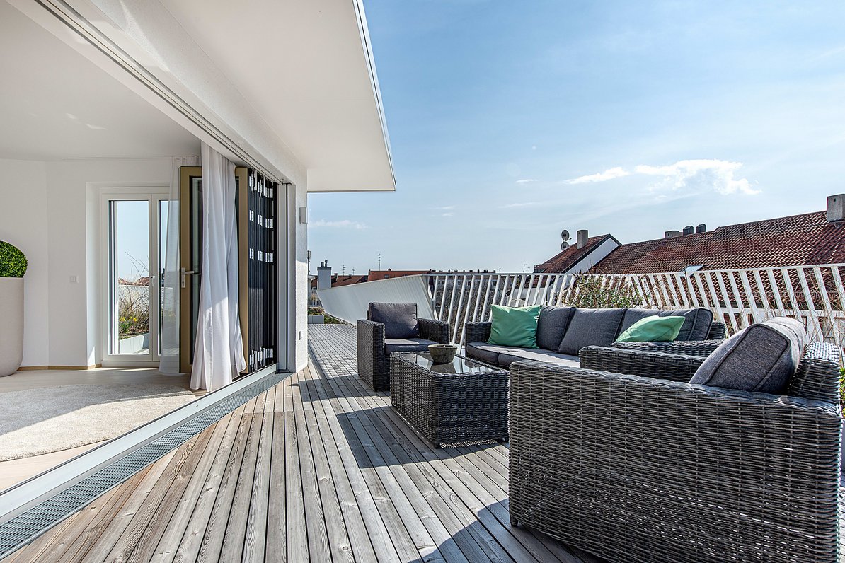 Roof terrace with south exposure