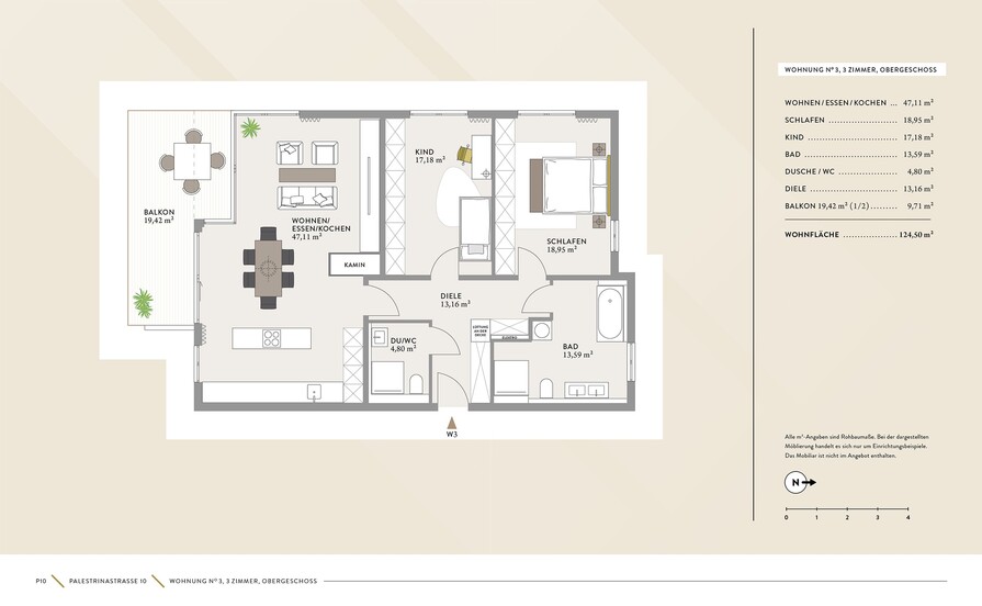 Grundriss Wohnung 3