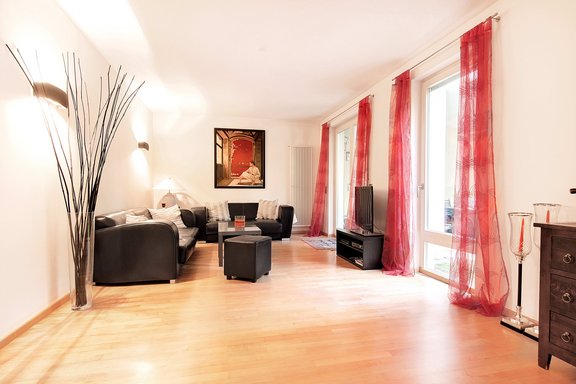 Bright, spacious living room