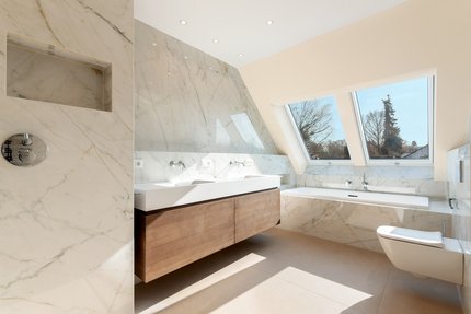 Feinstein in Marmor-Optik