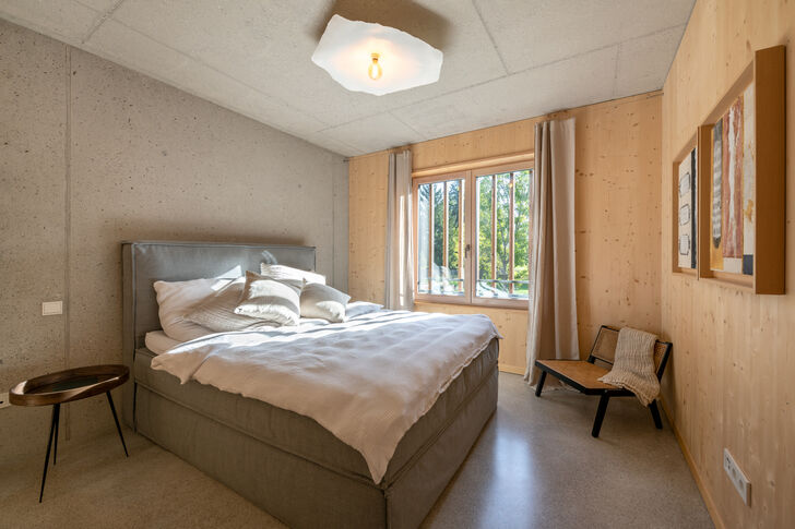 Schlafzimmer zum Garten