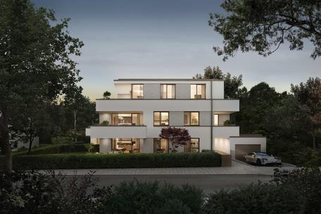 Attraktive 3-Zimmer-Neubau-Wohnung mit Süd-/West-Terrasse und großzügigem Garten