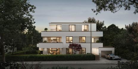 Attractive 3-room new-build apartment with south/west-facing terrace and spacious garden