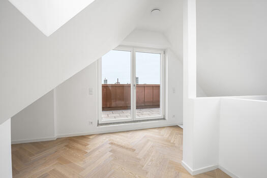 Attic with access to the balcony