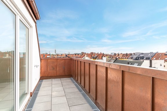 Balkon mit Südwestausrichtung