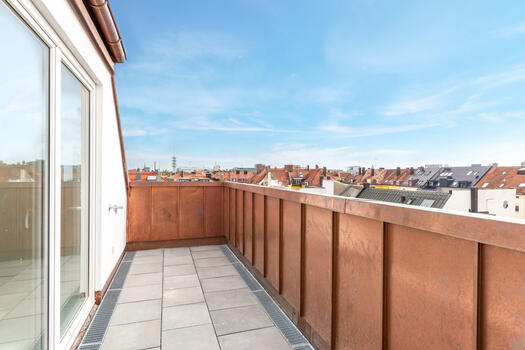 Balcony with south-west exposure