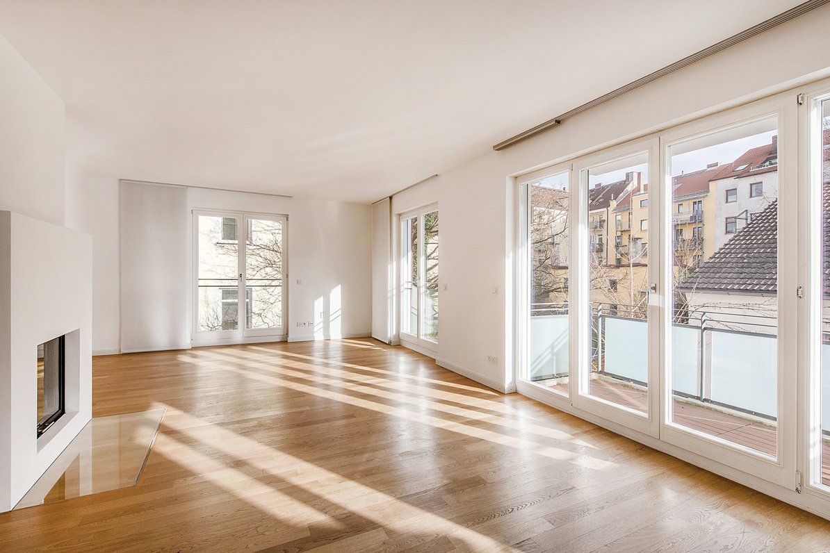 Wohn-Essbereich mit Südbalkon