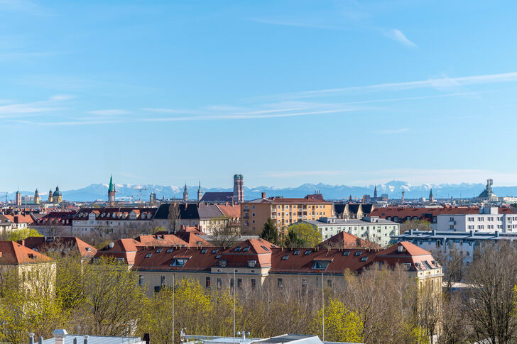 Weitblick bis zu den Alpen