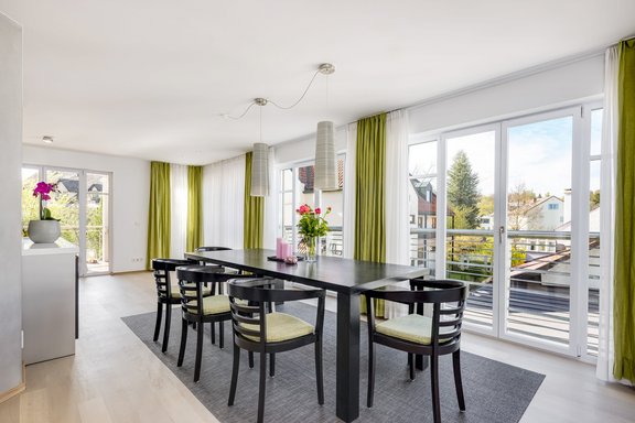 Essbereich mit Terrassenzugang