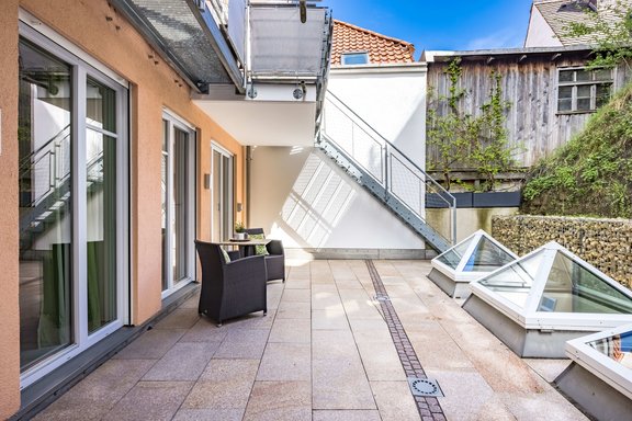 Terrasse in Süd-Ausrichtung