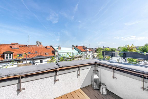 Dachterrasse mit Ausblick