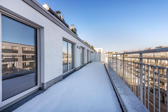 Terrasse mit Ostausrichtung