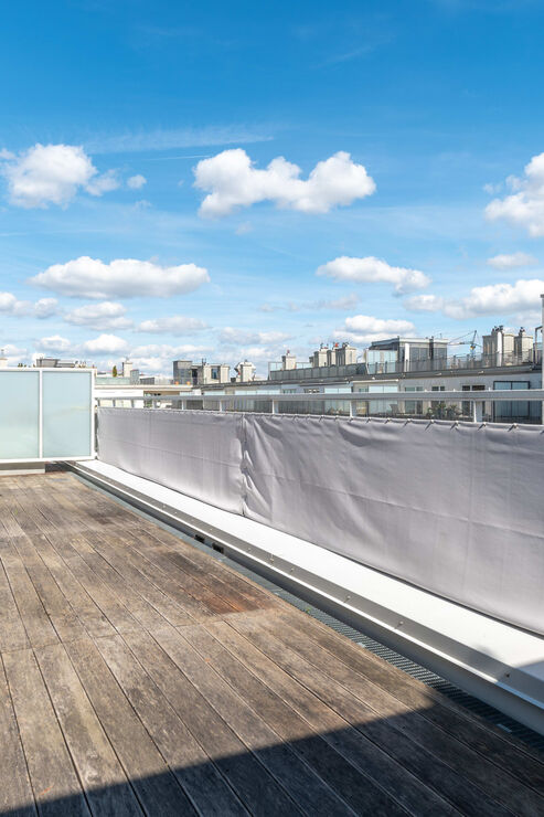 Terrasse mit Ostausrichtung