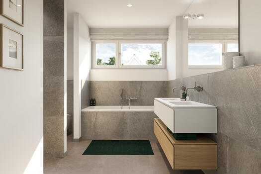 Kinderbad mit Badewanne
