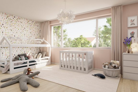 Helles, charmantes Kinderzimmer