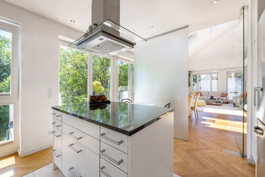 Kitchen and dining area
