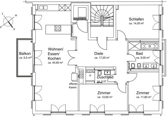 Grundriss 4 Obergeschoss