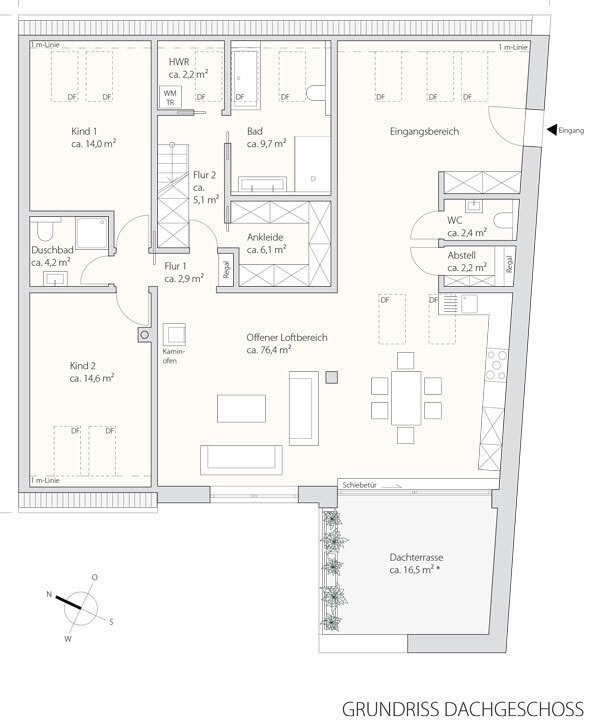 Grundriss Dachgeschoss