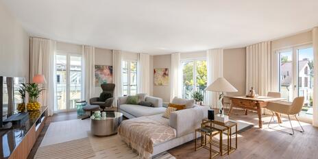 Wohnqualität auf höchstem Niveau, stilvolle 3-Zimmer-Wohnung mit Süd-Balkonen