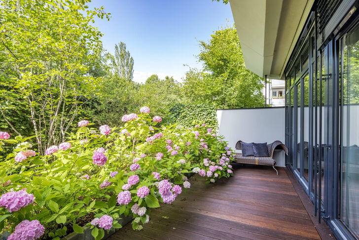 Terrasse des Kinderzimmers