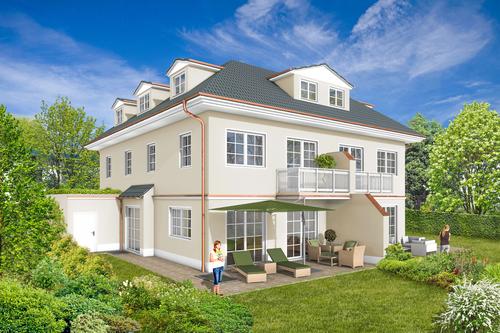 Exklusive Villenhälfte in klassischer Architektur nahe dem Perlacher Forst