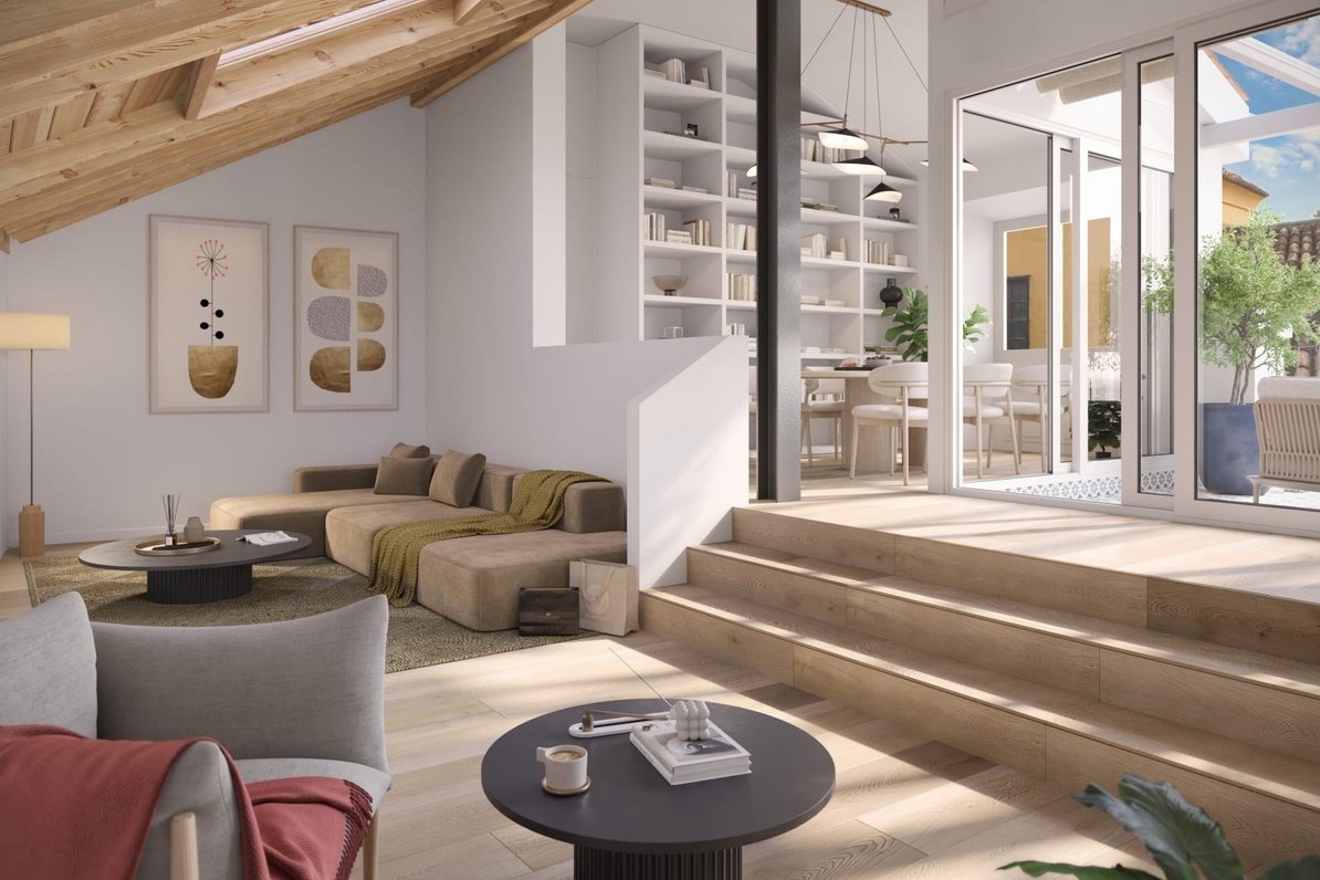 Stylish living in the center