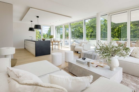 Wohnen, essen und kochen