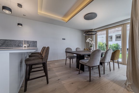 Offene Küche zum Essplatz