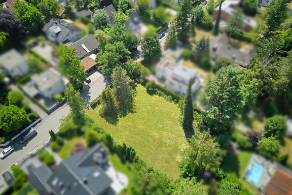 North view, graphically cleared