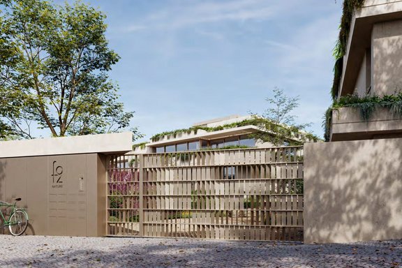 Entrance to the residential complex/ visualization