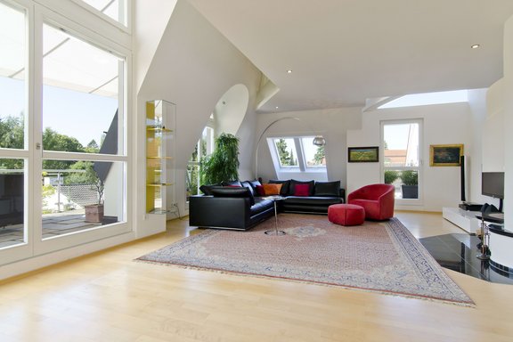 Living room filled with lights