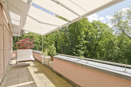 Sunny roof terrace