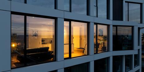 Exklusives Stadtdomizil mit Panoramablick bis zu den Alpen und Rooftop-Nutzung im Friends Tower 2