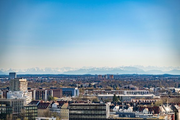 Panorama Blicke von der Dachterrasse