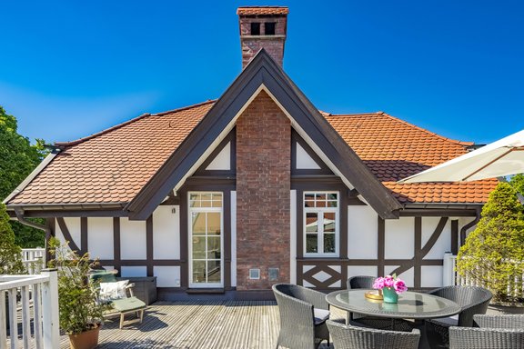 Schlafzimmer mit Dachterrassen