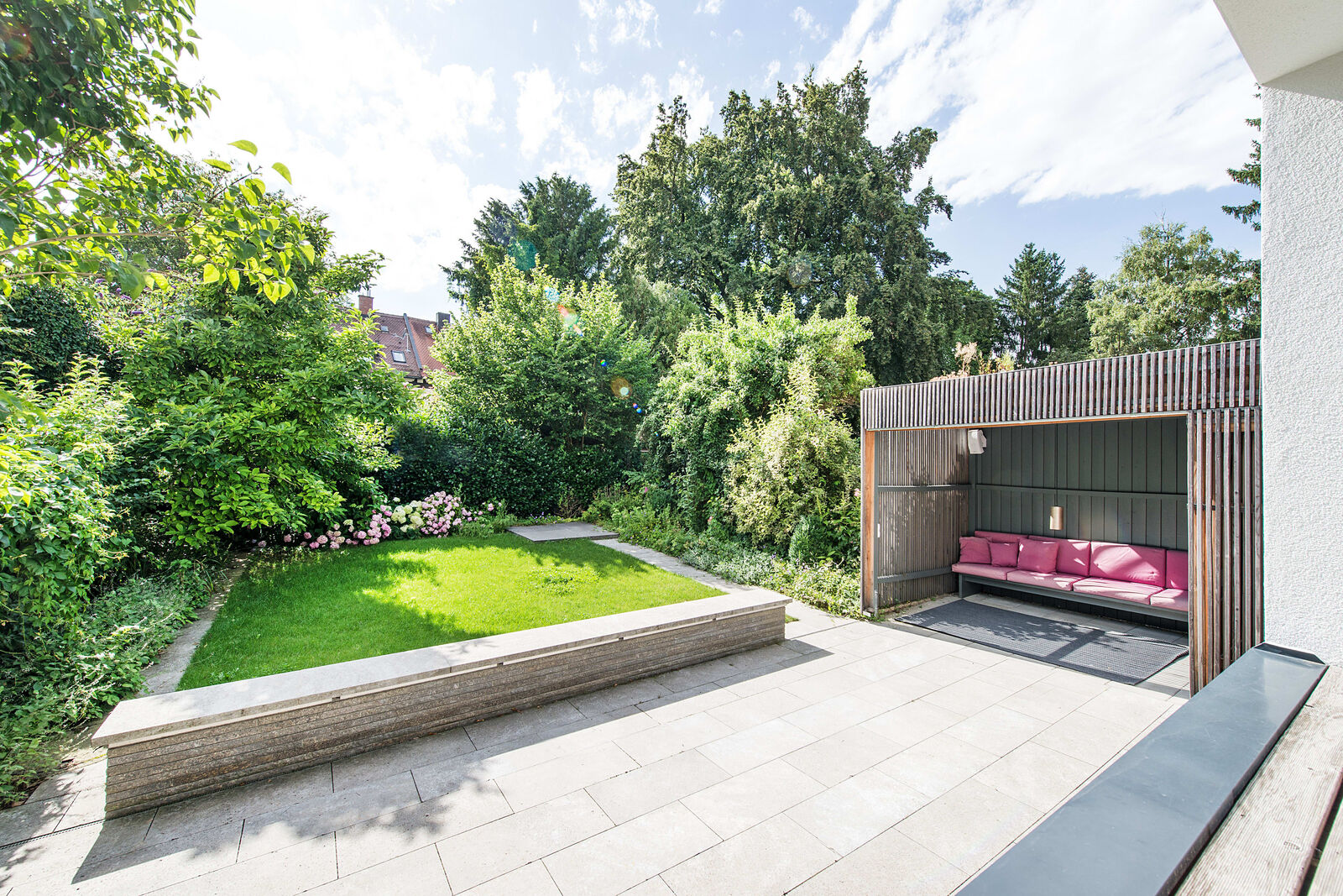 Terrasse mit Südwest-Ausrichtung