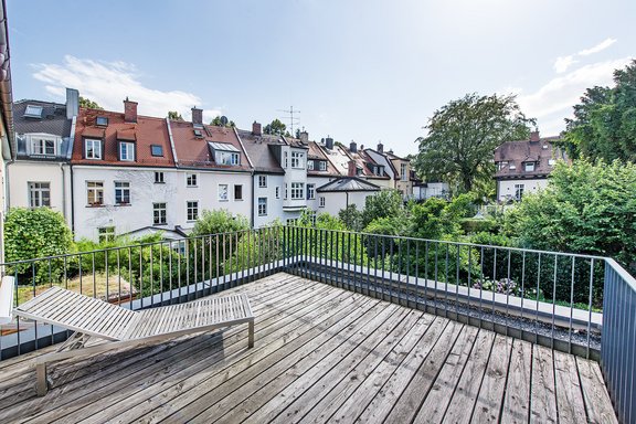 Dachterrasse mit Süd-Westausrichtung