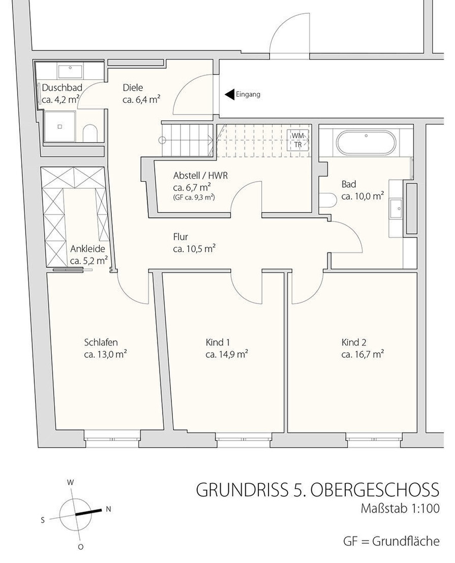 Grundriss 5OG