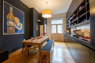 Exquisite art nouveau apartment with two south-facing balconies and high-quality furnishings